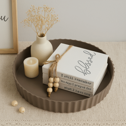 Livres Factice en Bois "Blessed" 20cm Multicolore