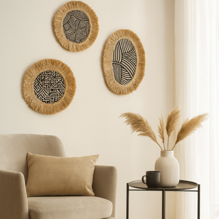 Lot De 3 Déco Murales "Nairobi" Naturel