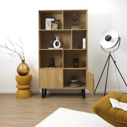 Bibliothèque Design "Calypso" 180cm Marron