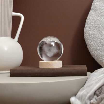 Lampe Veilleuse "Boule de Cristal" 15cm Transparent