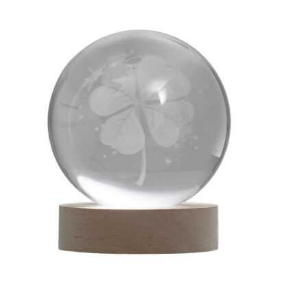 Lampe Veilleuse "Boule de Cristal" 15cm Transparent