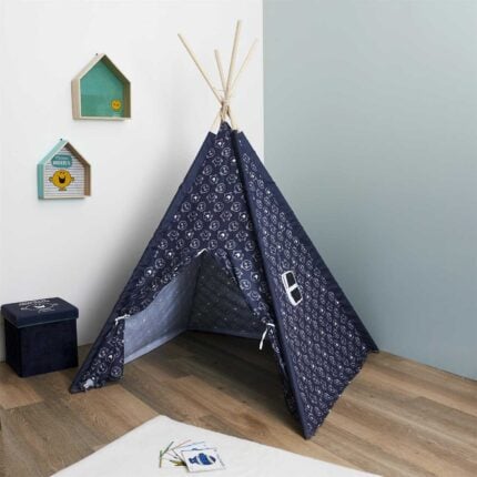 Tipi Enfant "M. Heureux" 160cm Bleu