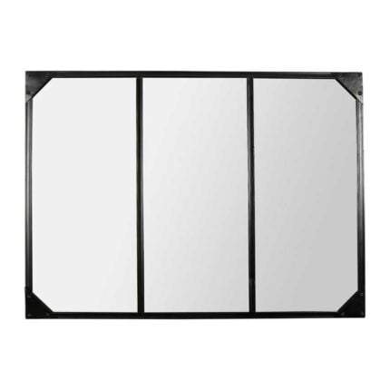 Miroir Rectangulaire Métal "Indus" 75cm Noir
