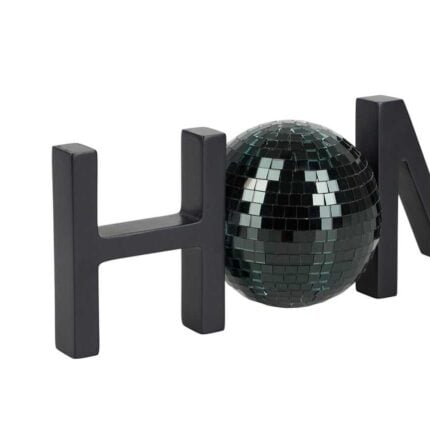 Mot à Poser Déco "Home Sequins" 30cm Noir