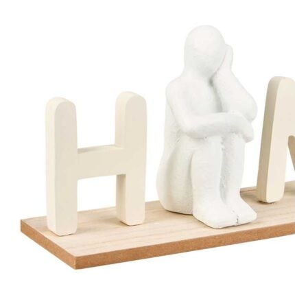 Mot à Poser Déco "Home Penseur" 30cm Blanc