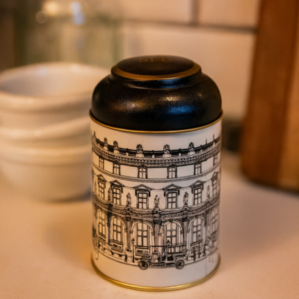 Boîte à Sel Effet Vieilli "Versailles" 12cm Noir