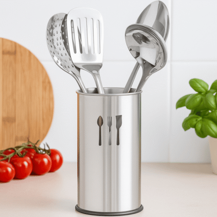 Lot de 4 Ustensiles Inox "Lyne" 20cm Argent