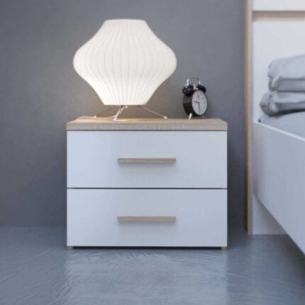 Table de Chevet "Sienne" 50cm Blanc