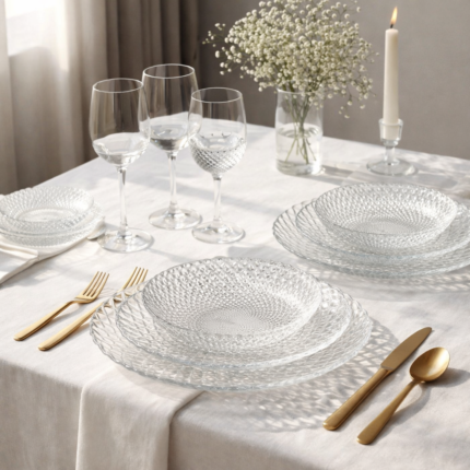 Service De Table 18 Pièces "Rapha" Transparent