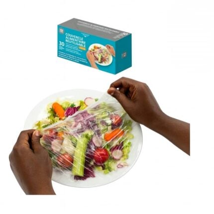 Lot de 30 couvercles alimentaires réutilisables