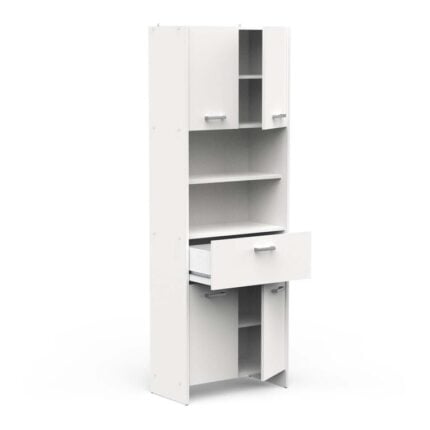 Armoire de Rangement "Coralie" 185cm Blanc