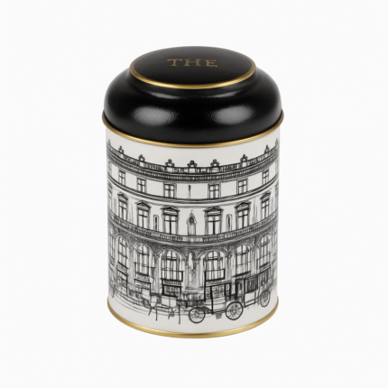 Boîte à Thé Effet Vieilli "Versailles" 16cm Noir