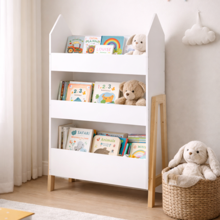 Bibliothèque Enfant "Gabriel" 100cm Blanc
