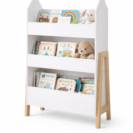 Bibliothèque Enfant "Gabriel" 100cm Blanc