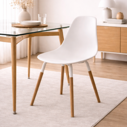 Chaise Scandinaves "Phénix" 81cm Blanc