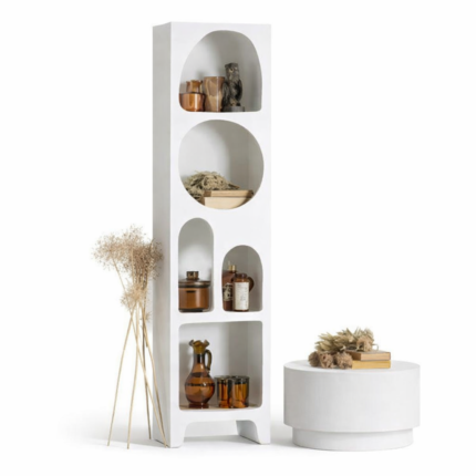 Étagère Organique 5 Niches "Alegra" 180cm Blanc