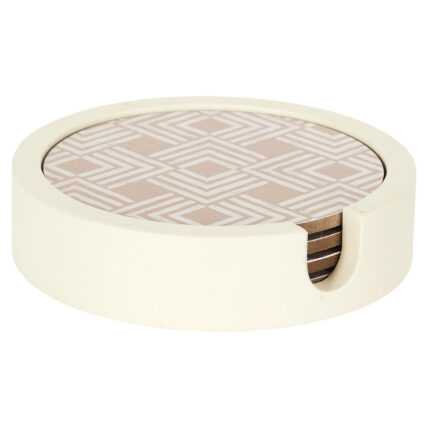 Lot de 4 Sous Verre Avec support "Sylva" 12cm