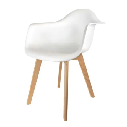 Chaises Scandinave Enfant "Coque" 42cm Blanc