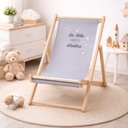 Chiliennes Enfant "Moon" 80cm Gris