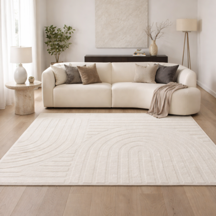 Tapis Déco en Relief "Maximus" 160x230cm Naturel