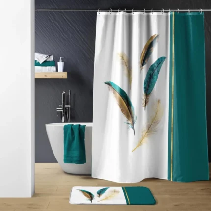 Rideau de Douche "Plumiss" 180x200cm Multicolore