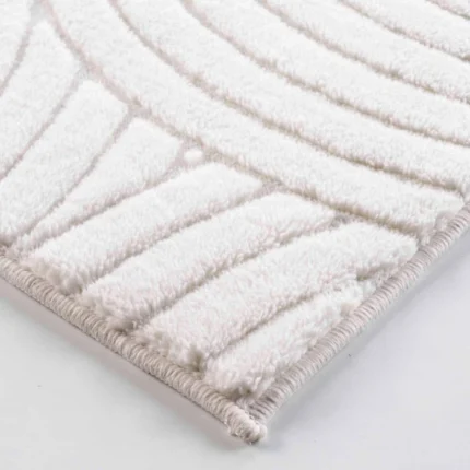 Tapis Déco Relief "Lazio" 120x170cm Naturel