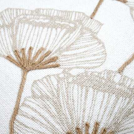 Coussin déco coton «Oriana» 45x45cm Naturel