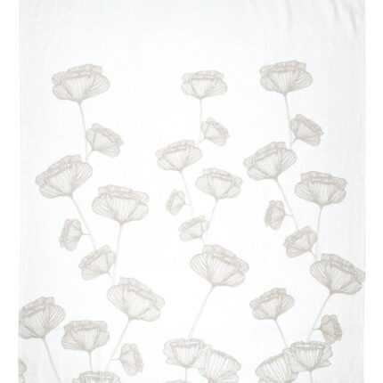 Plaid déco coton «Oriana» 125x150cm Naturel