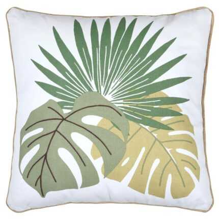 Coussin Déco "Cambodge" 50X50cm Vert