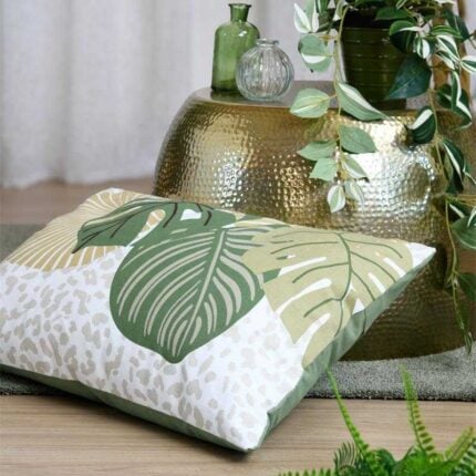 Coussin Déco "Cambodge" 40X60cm Vert