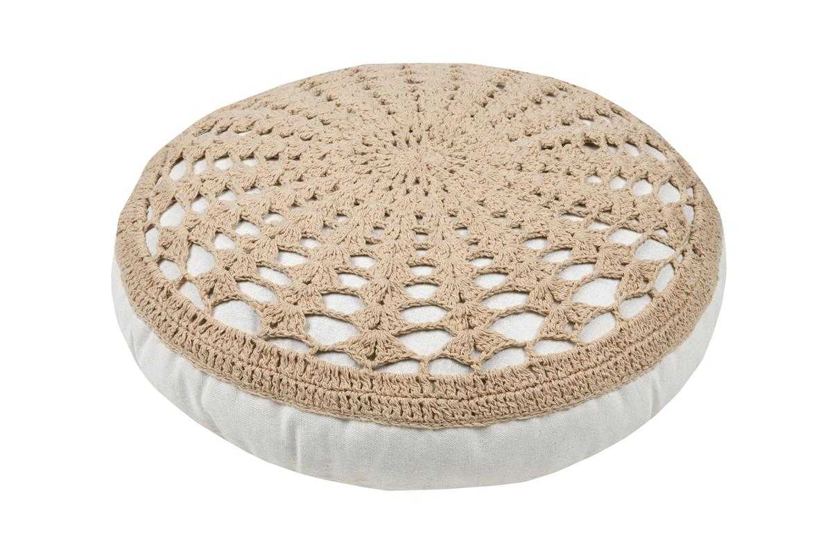 Coussin de Sol "Mekong" 45cm Naturel