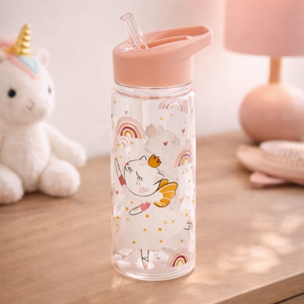 Gourde enfant «Chaton» 18cm Rose
