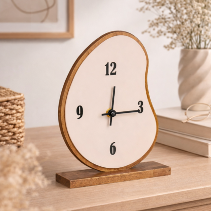 Horloge à Poser "Salvador" 25cm Marron
