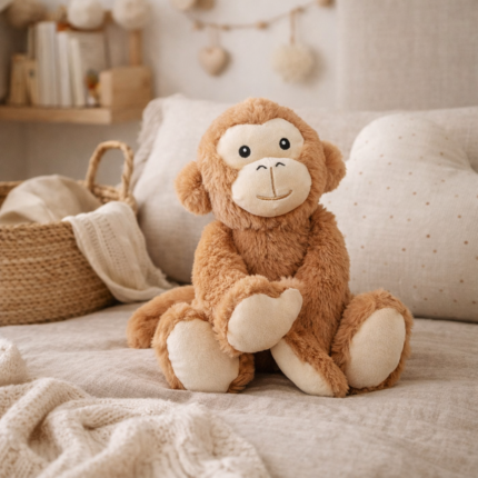 Peluche Enfant "Singe" 20cm Marron