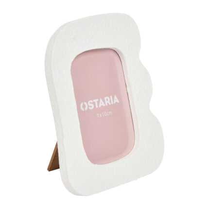 Cadre Photo Organique "Durban" 15cm Blanc