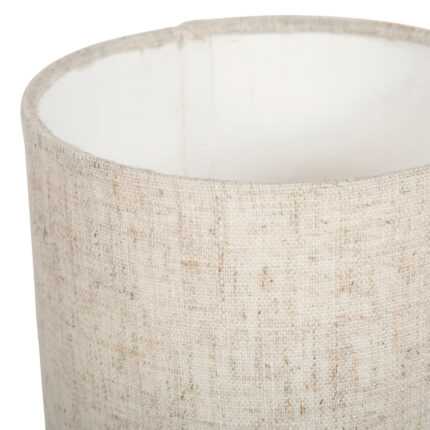 Lampe Cylindrique "Eva" 28cm Écrue & Blanche