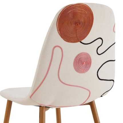 Chaises Design "Poésie" 86cm Beige