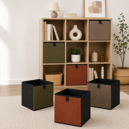 Cube de Rangement Pliable "Scott" 30x30cm Multicolore
