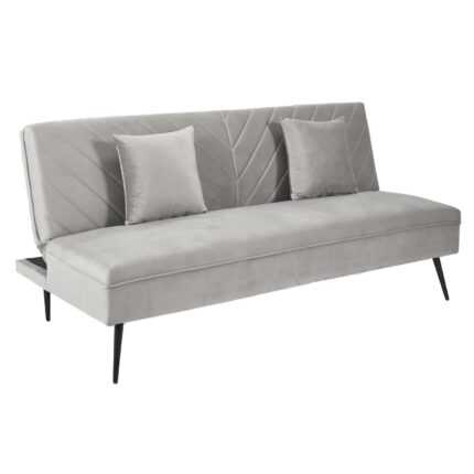 Canapé Convertible "Diane" 170cm Gris Clair