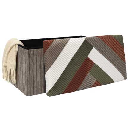 Banc Coffre Côtelé "Scott" 76cm Multicolore