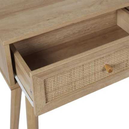 Console 2 Tiroirs en Bois "Bali" 100cm Naturel