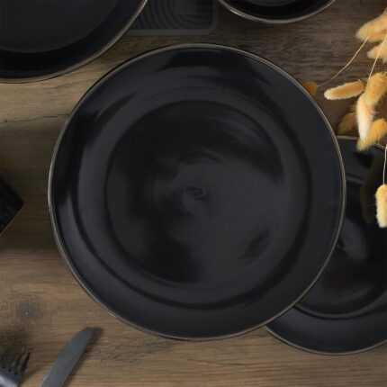 Assiette Plate "Lounge" 26cm Noir