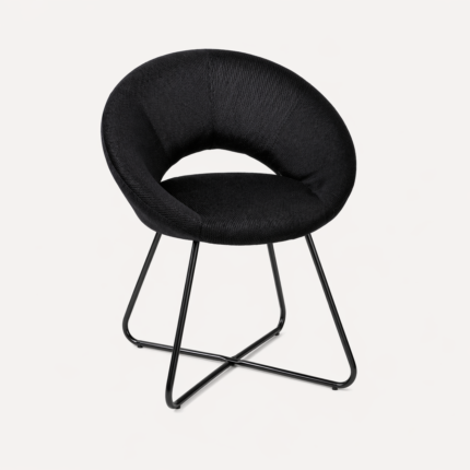 Fauteuil Design "Giulia" 84cm Noir