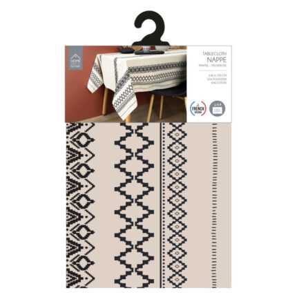 Nappe Imprimée "Ethnique" 140x250cm Beige