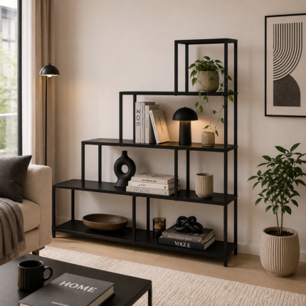 Étagère Escalier En Metal "Mady" 160 cm Noir