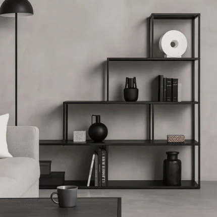 Étagère Escalier En Metal "Mady" 160 cm Noir