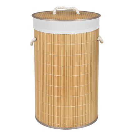 Panier à Linge avec Couvercle "Lino" 65cm Naturel
