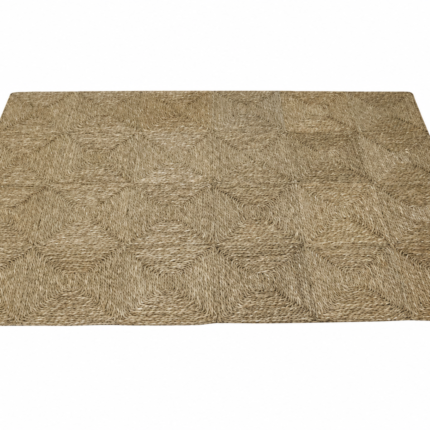 Tapis Tressé Déco "Jonc de mer" 120x180cm Naturel