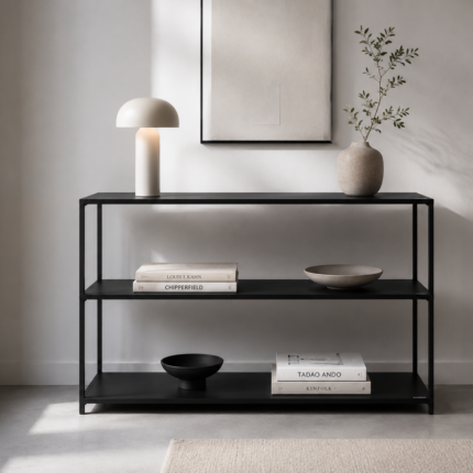 Console 3 Niveaux Métal "Mady" 120cm Noir