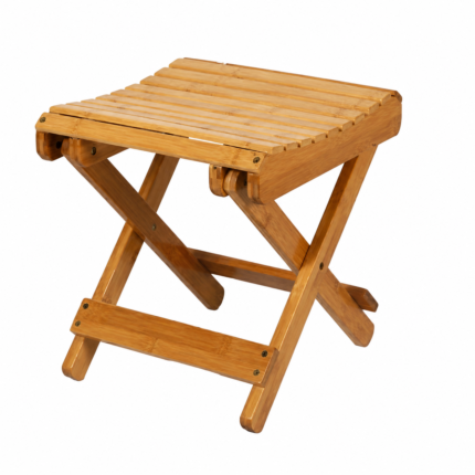 Tabouret pliable "Bambou" 32cm Naturel